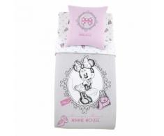 Housse de couette enfant et 1 taie d'oreiller Gris, Rose