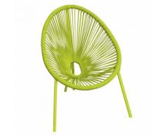 Chaise verte forme uf pour enfant