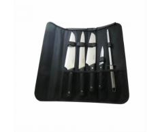 Sacoche de 4 couteaux et 1 fusil Noir