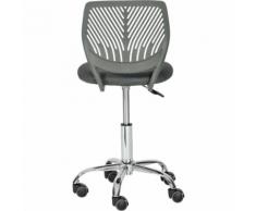 Chaise de bureau enfant gris anthracite Gris