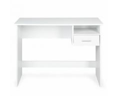 Pryce Bureau junior blanc avec 1 niche et 1 tiroir Alinea Blanc