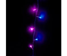 Guirlande électrique 128 Led bleu et rose - L8m (16 fonctions) Bleu, Rose