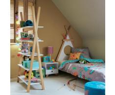 Housse de couette enfant et 1 taie d'oreiller pour lit évolutif Gris