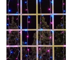 Rideau lumineux 96 Led rose et bleu