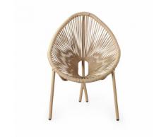 Chaise taupe forme uf pour enfant