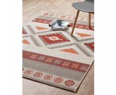 Tapis extérieur et intérieur 140x200cm terracotta Orange