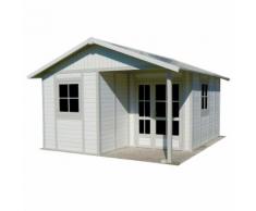 Abri de jardin Grosfillex blanc/gris vert PVC 20 m² Blanc, Gris, Vert
