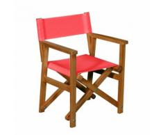Chaise de casting pliable rouge pour enfant Rouge