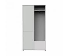 Armoire penderie / Meuble à chaussures blanc (16 paires) Blanc
