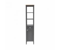 Colonne de salle de bains bicolore 170cm Naturelle