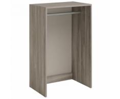 Colonne 60cm avec penderie Gris