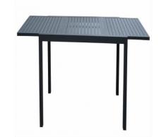 Dallas Table de jardin extensible noire en aluminium (4 à 8 places) Alinea