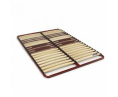 Sommier cadre à lattes BULTEX 4cm (140x200cm) Rouge
