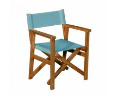 Chaise de casting pliable bleue pour enfant Bleu