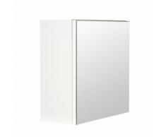 Armoire murale de salle de bains avec miroir Blanc