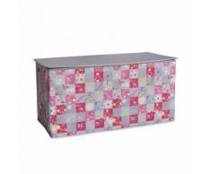 Coffre de rangement à jouets pliable pour enfant Gris, Rose
