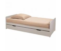 Andys Lit gigogne coloris lin avec sommier (90x200cm) Alinea