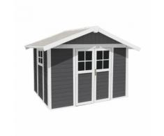 Abri de jardin Grosfillex gris foncé PVC 11m² Gris