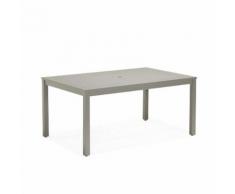 Table de jardin grise en bois (4 à 6 places) Gris