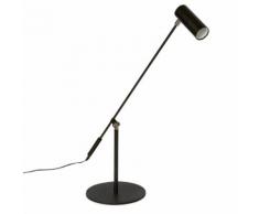 Lampe de bureau à LED en métal noir H55cm Noir