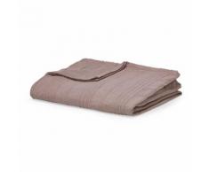 Couvre-lit en coton rose poudre 220x250cm Rose