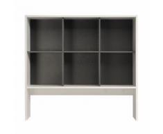 Étagère de salle de bains à cases L100cm Gris