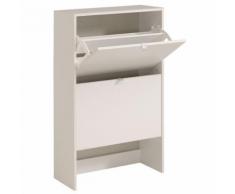 Meuble à chaussure en bois L60cm Blanc
