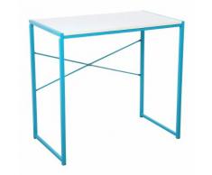Bureau enfant blanc et bleu turquoise