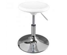 Tabouret de bureau junior blanc