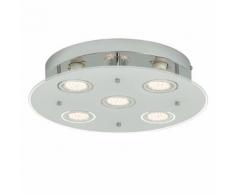 Plafonnier en métal à 5 lumières LED D34cm