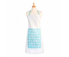 Tablier de cuisine pastilles bleues Bleu