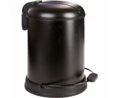 Poubelle de salle de bains à pédale 5L Noir