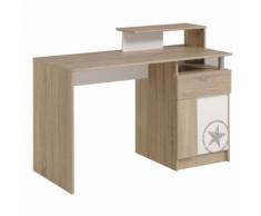 Star Bureau fonctionnel pour chambre d'enfant Alinea Naturel