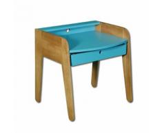 Petit bureau vintage bleu pour enfant