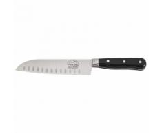 Couteau Santoku 20cm manche noir Noir