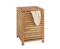 Panier à linge en noyer Marron