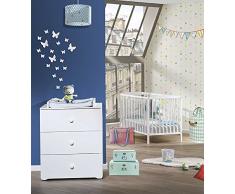 BABY PRICE Chambre Bébé 2 Pièces Lit + Commode à Langer