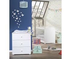 BABY PRICE Chambre Bébé Duo Lit + Commode à Langer