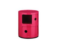 Premier Housewares 2402844 Armoire avec 2 Niveaux en ABS Rose