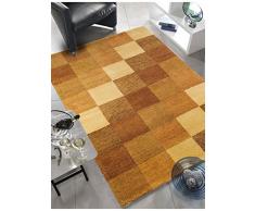 Un Amour de Tapis 13871 Baku Box Tapis Moderne Laine Beige 140 x 200 cm