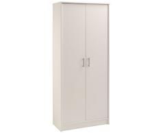 Max 6001ARCH Armoire avec 2 Portes Blanc 75,4 x 34 x 181 cm