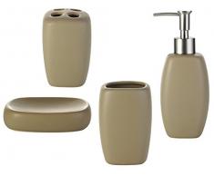 Ridder 229935090-350 Ensemble récipients salle de bain Beige