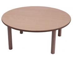 Rond-Mobeduc table enfant Bois diámetro de 80 cm, talla 2 Haya