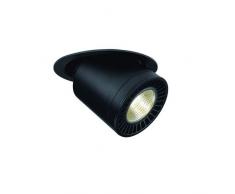 SLV Plafonniers encastrés spots LED encastrables supros Move, 34,8 W, SLM, 60 °, 3000 K, clip plumes Noir 114120