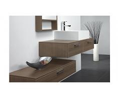 MobilierMoss 13432521904 Tonia Ensemble de salle de bain design 1 vasque MDF Noyer 100 x 48 x 20 cm