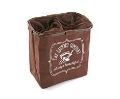 Versa 20890027 - Panier à Linge Doublure Marron