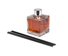 HOMEA 6DIF102EP Diffuseur de Parfum Carré Verre Brun 9 x 7 x 22,5 cm