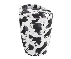 Wenko 22843100 Candy Tabouret de salle de bain Vache 36 x 36 x 50,5 cm