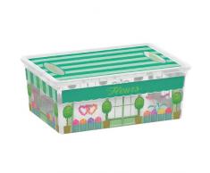 Kis 8408000 1841 01 C Box Style Boutiques Boîte de Rangement Plastique Multicolore 11 L