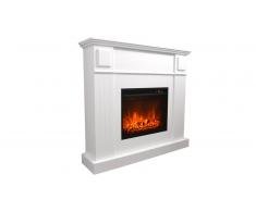 MobilierMoss Cheminée éléctrique design à Leds - Kamin Victoria White